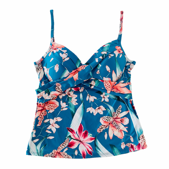 La Blanca Swim La Blanca Size 8 New Underwire Tankini Swim Top